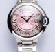 Replica Ballon Bleu De Cartier Ladies Watch Pink Dial Stainless Steel band 33mm (1)_th.jpg